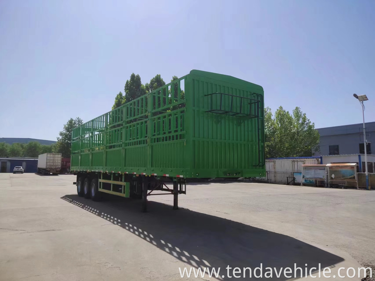 3 Axles Fence Semi Trailer